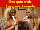 Geo quiz with Lucy and Amanda game android